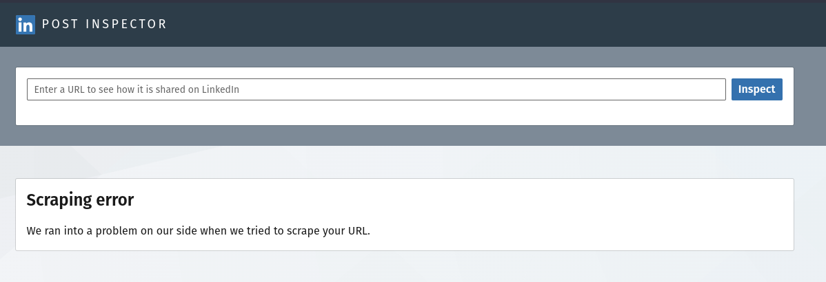 LinkedIn Post Inspector